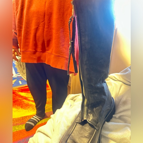 A.S.98 Black Leather Combat Boots Brand New worn once!!! - Picture 2 of 11